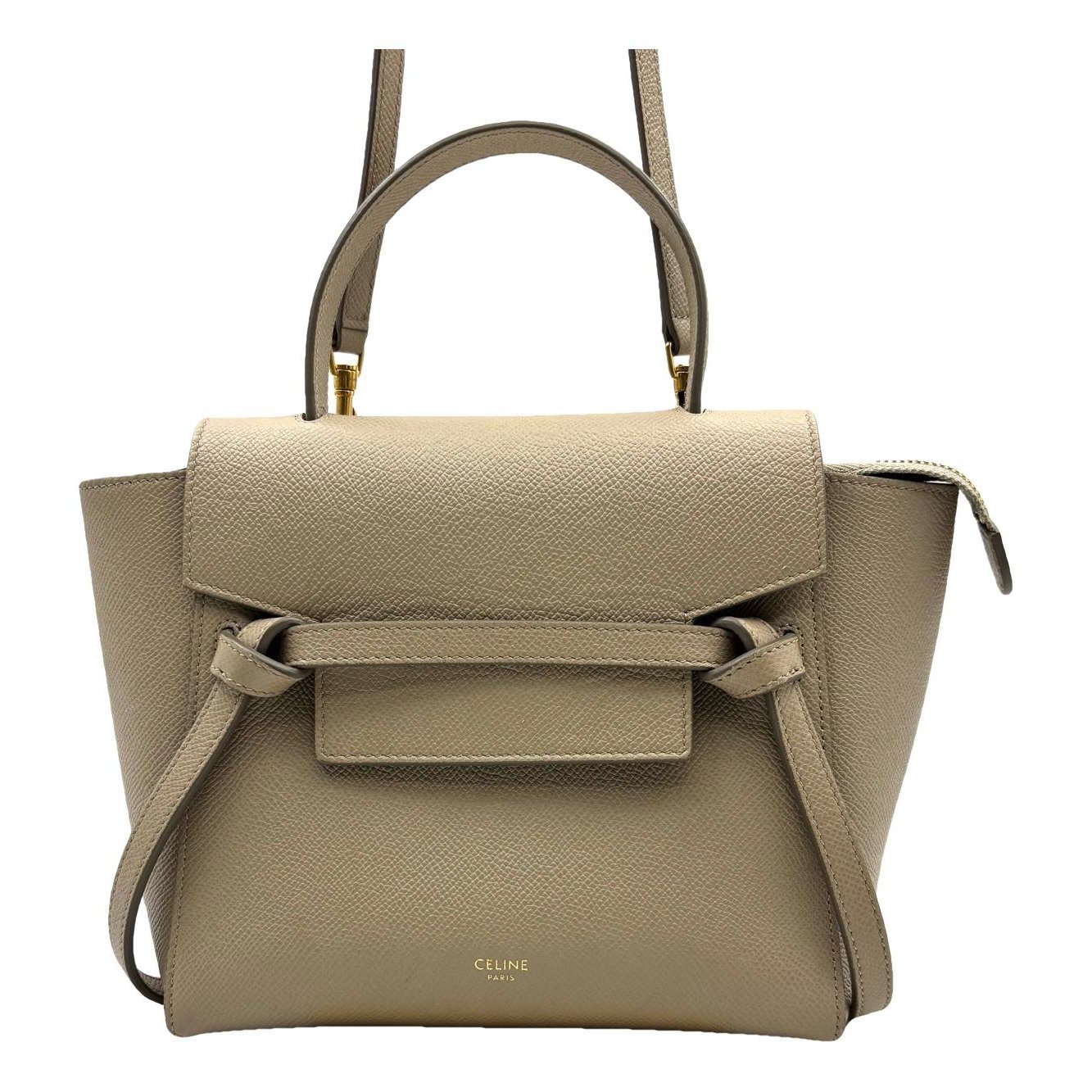 Belt leather handbag