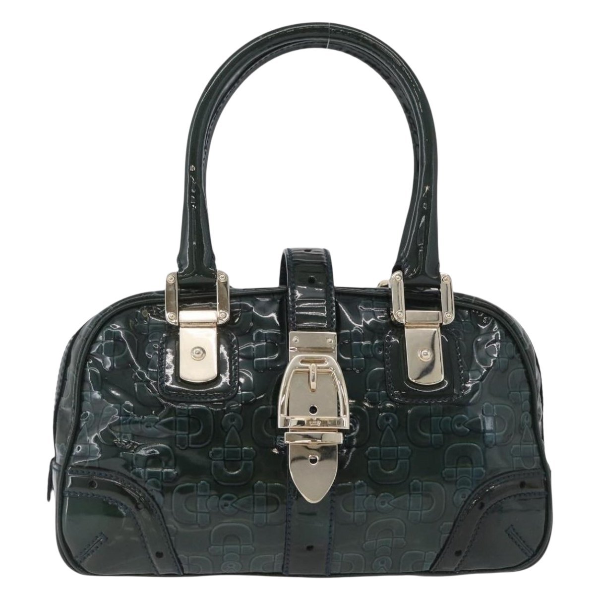Patent leather handbag