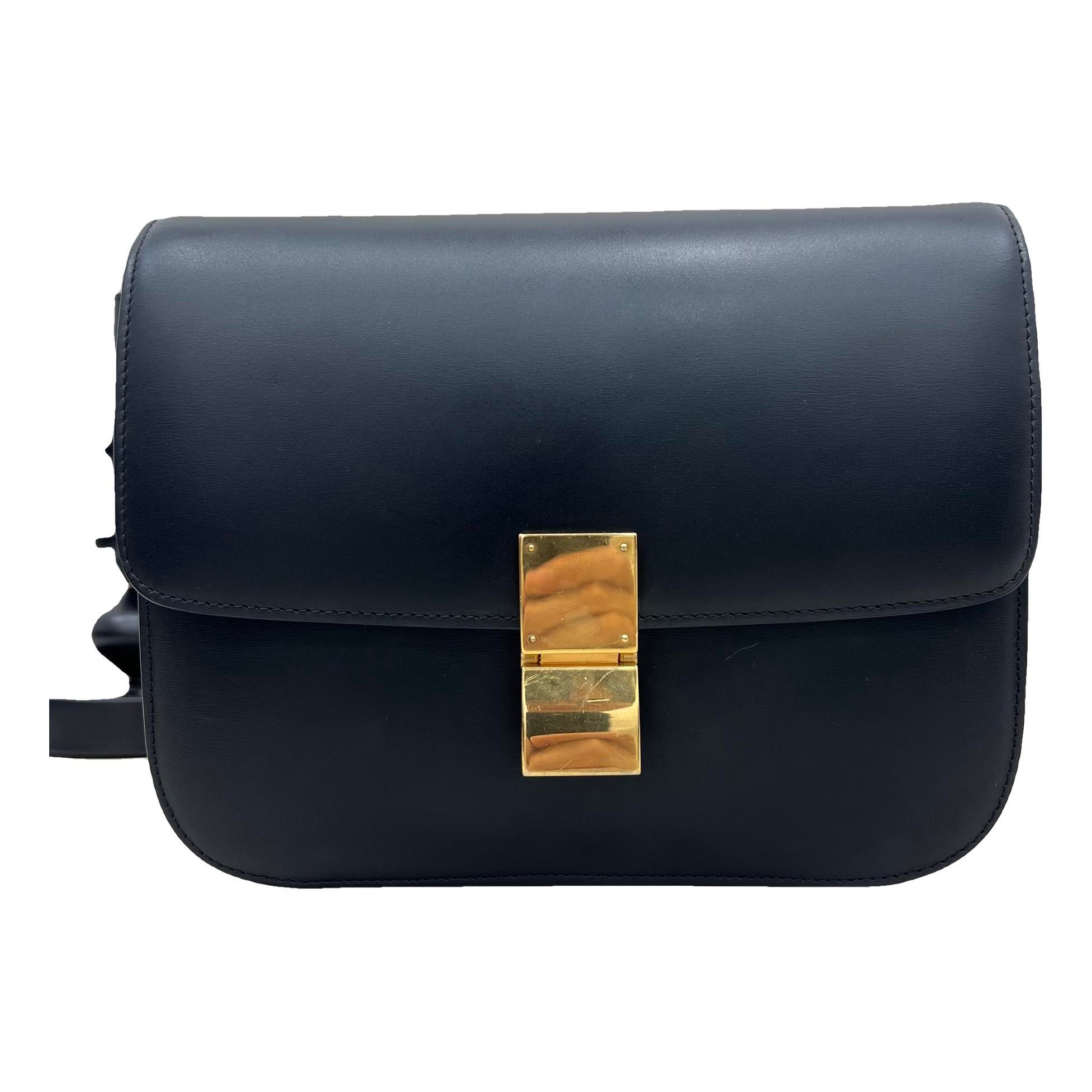 Classic leather crossbody bag
