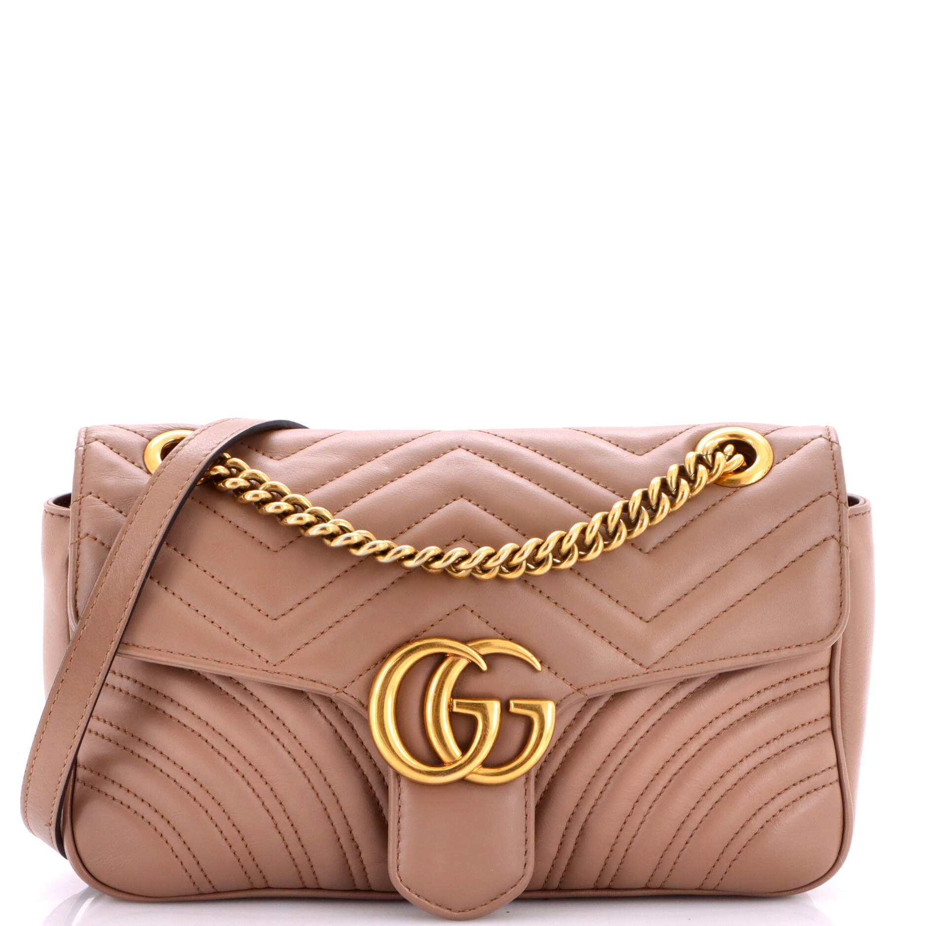 GG Marmont Flap Bag Matelasse Leather Medium