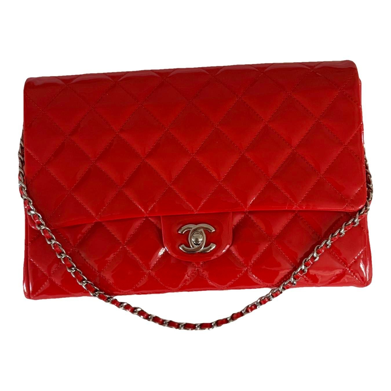 Patent leather handbag