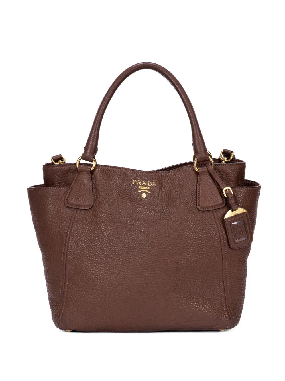 side-pocket leather tote bag
