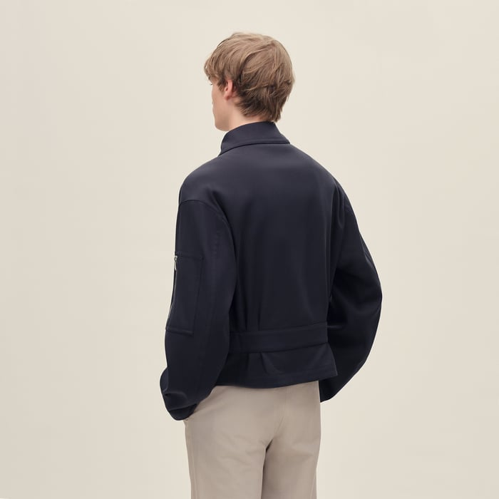 Marine Zipped Straight Cut Jacket