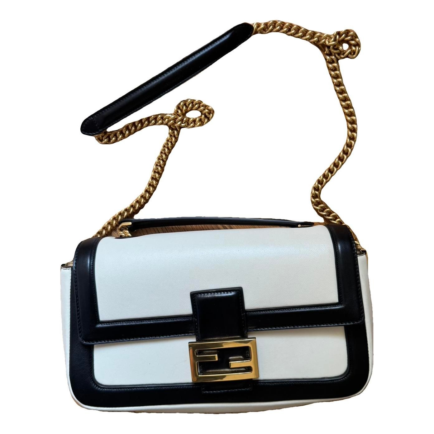 Baguette Chain Midi leather handbag