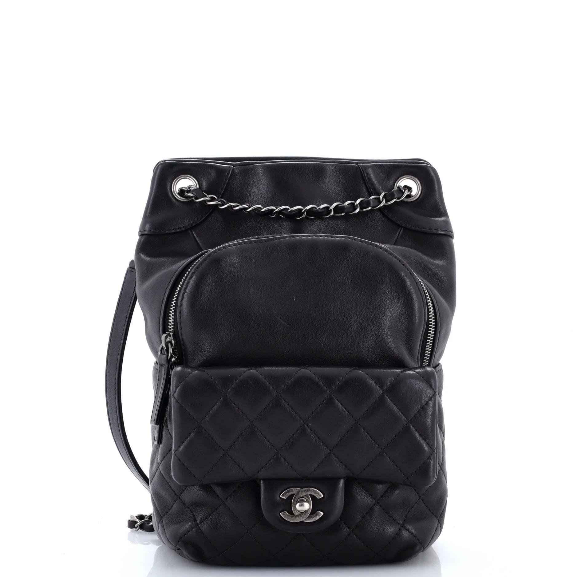 Leather backpack