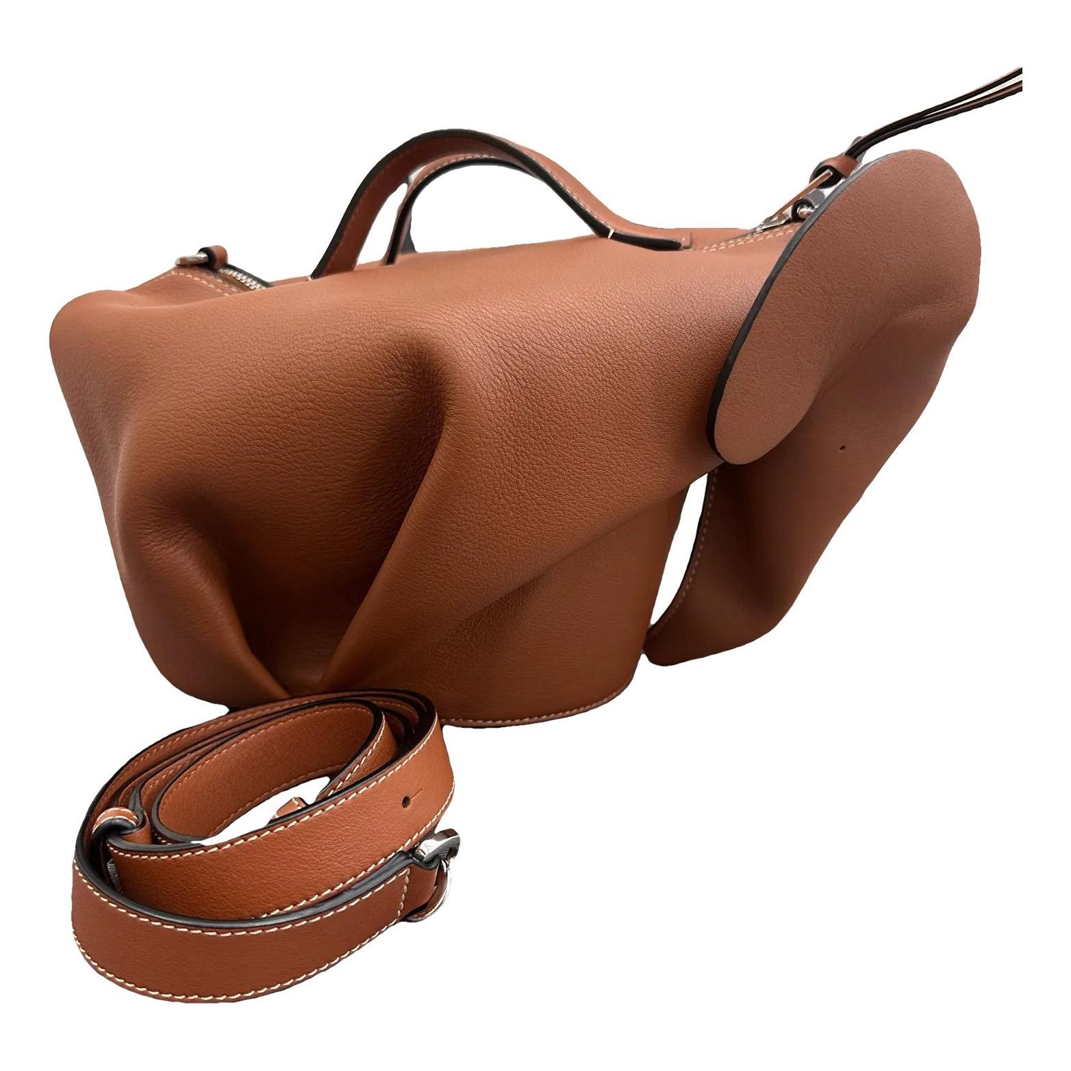Animals leather handbag