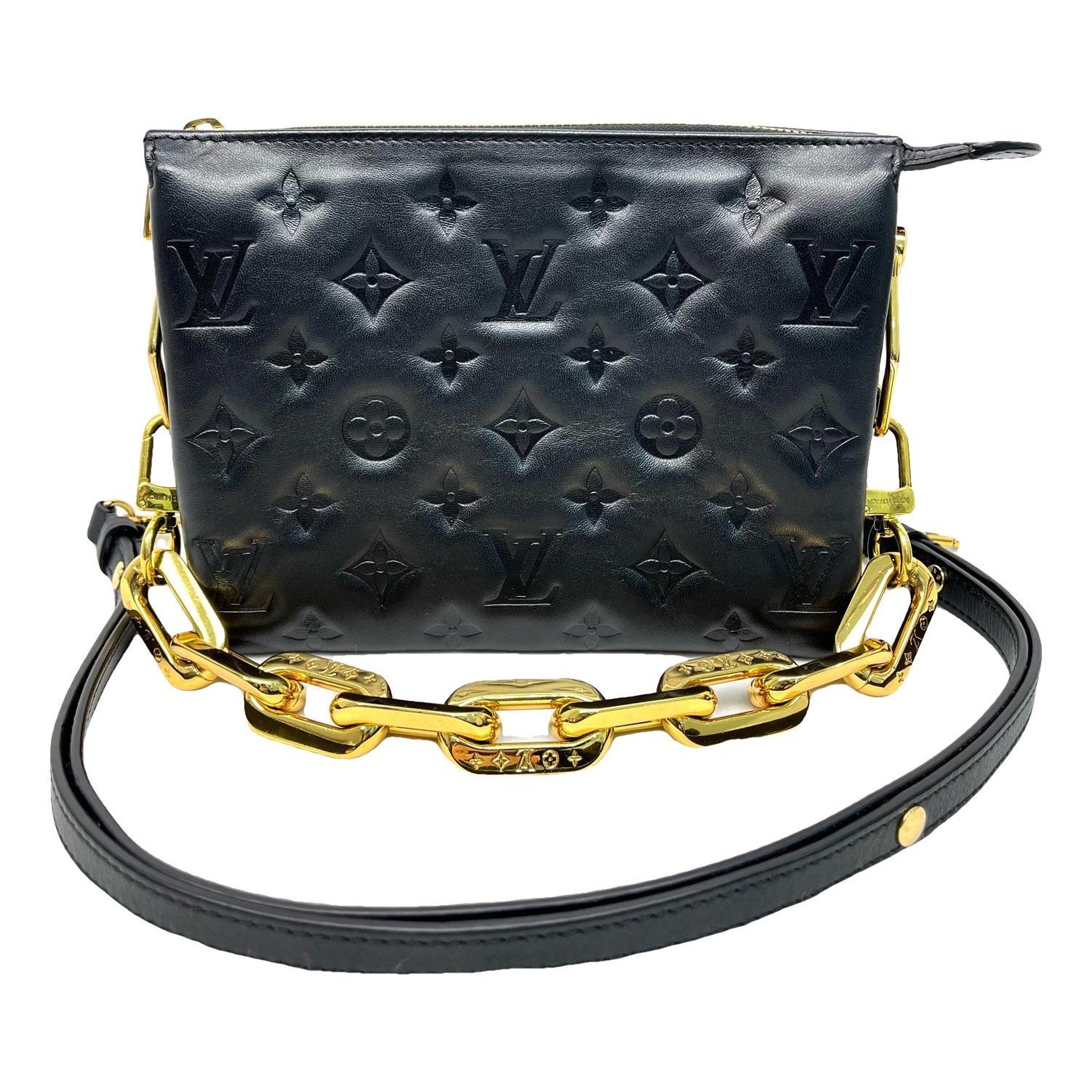 Coussin leather handbag