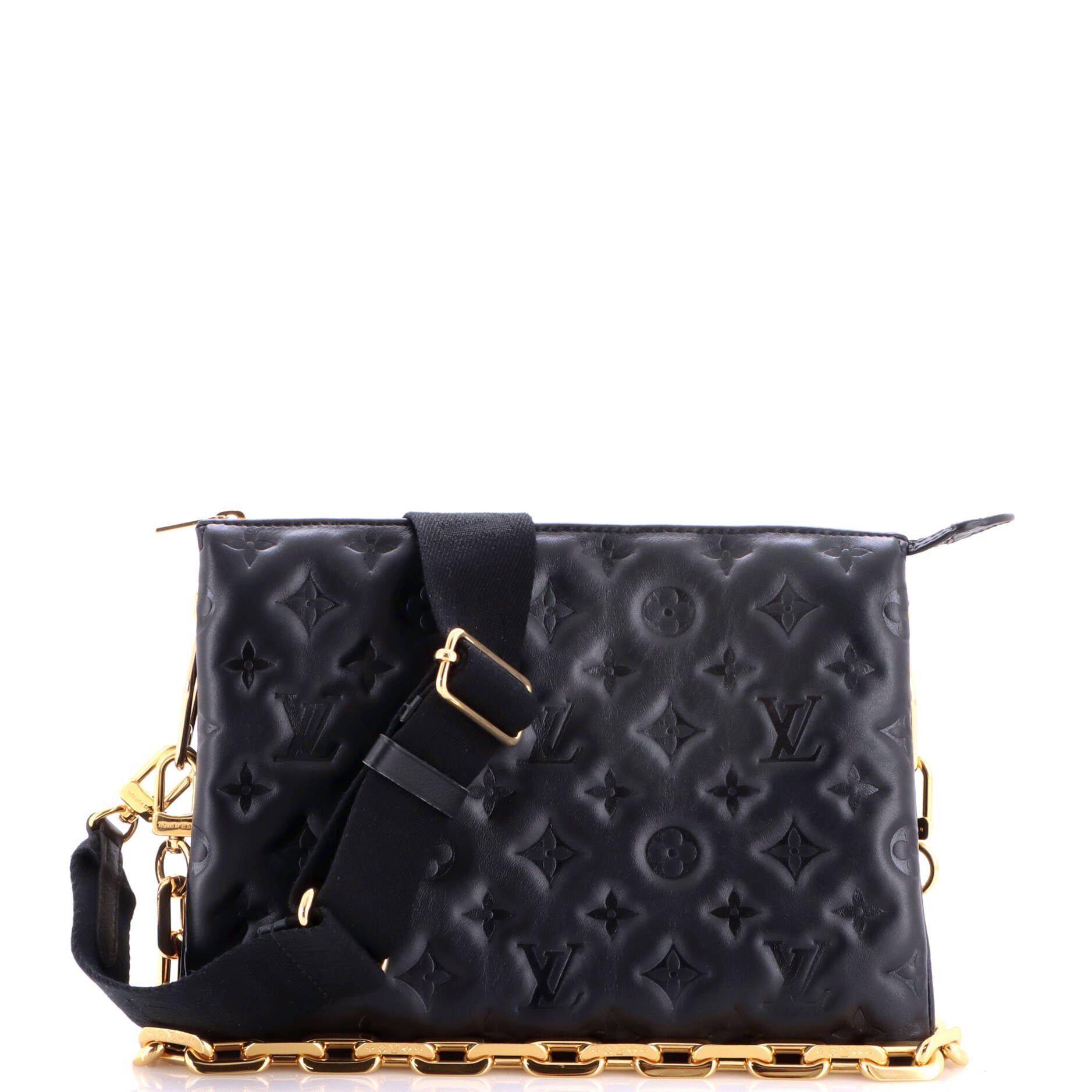 Coussin Bag Monogram Embossed Lambskin PM