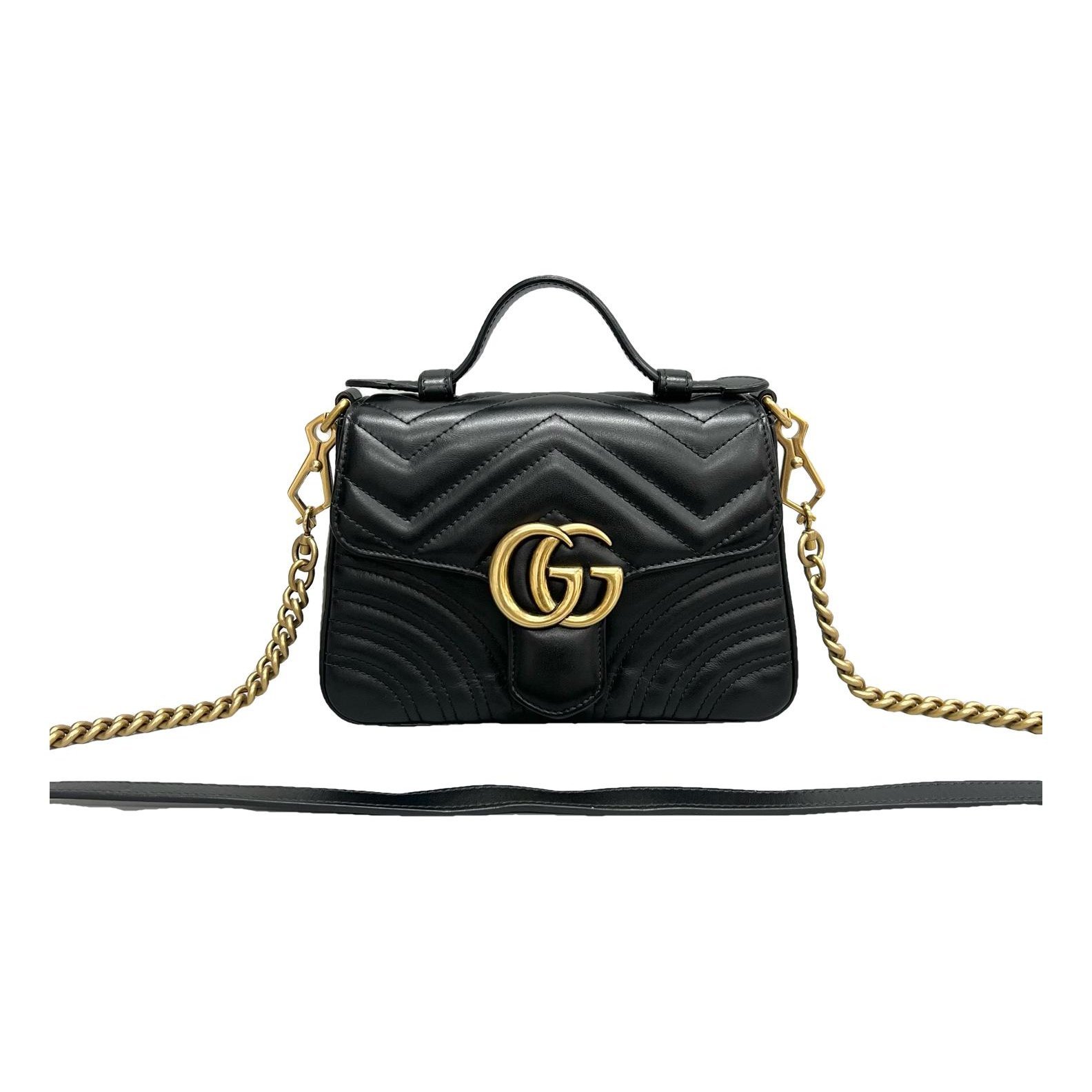GG Marmont Flap leather handbag