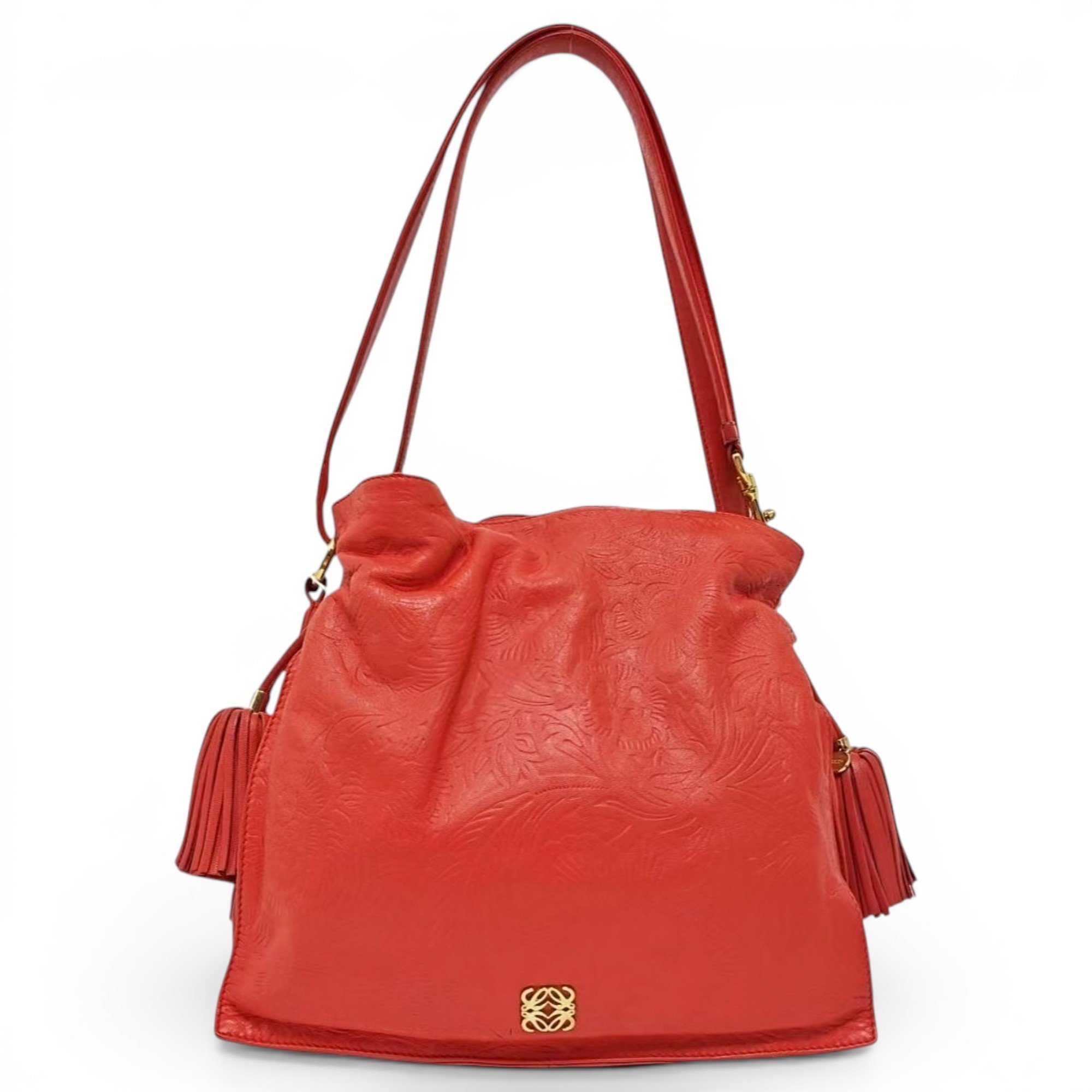 Flamenco leather handbag