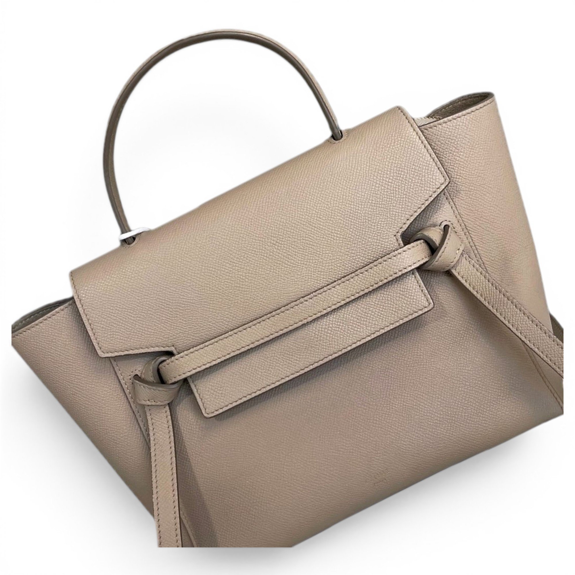 Belt leather handbag
