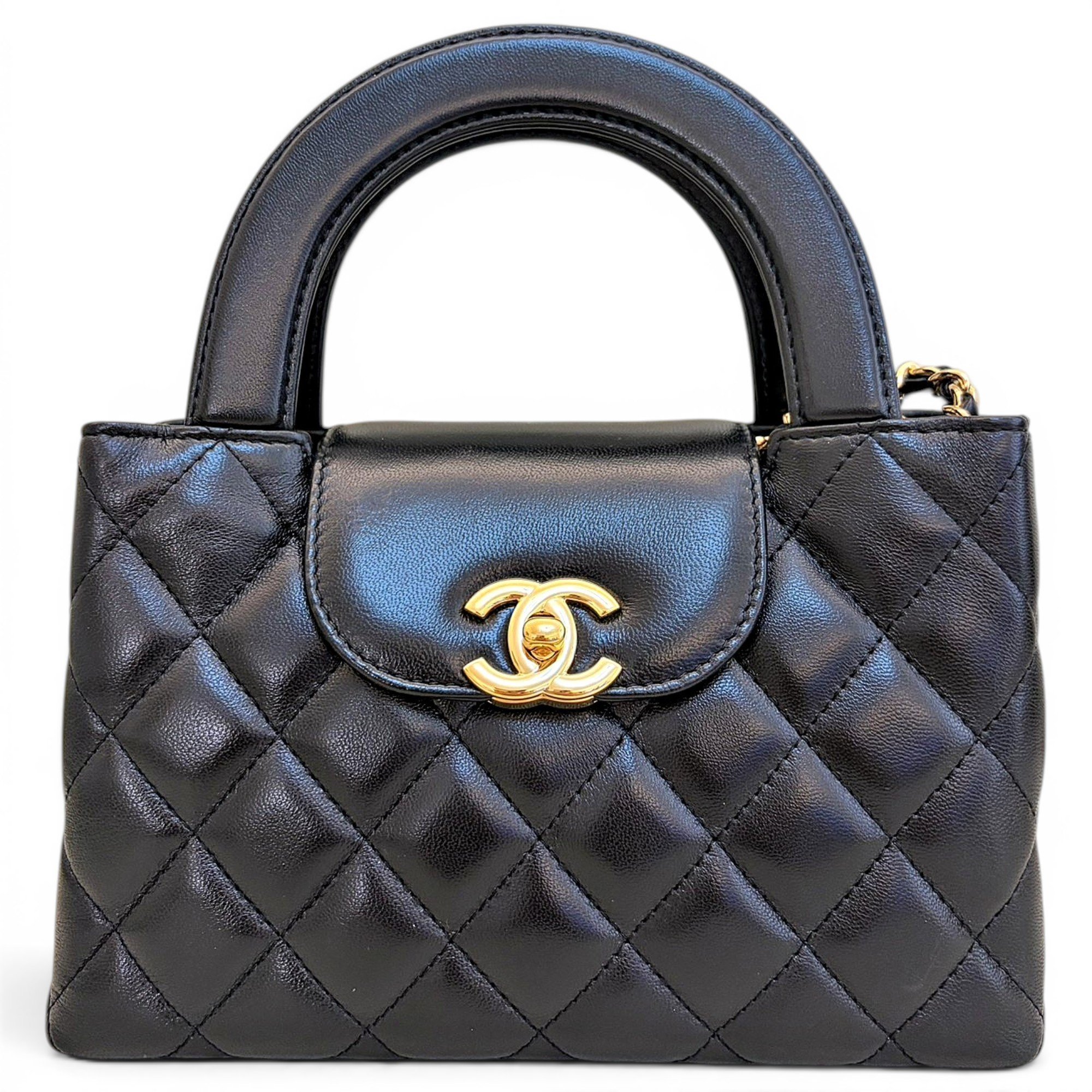 Mini Shopping leather handbag