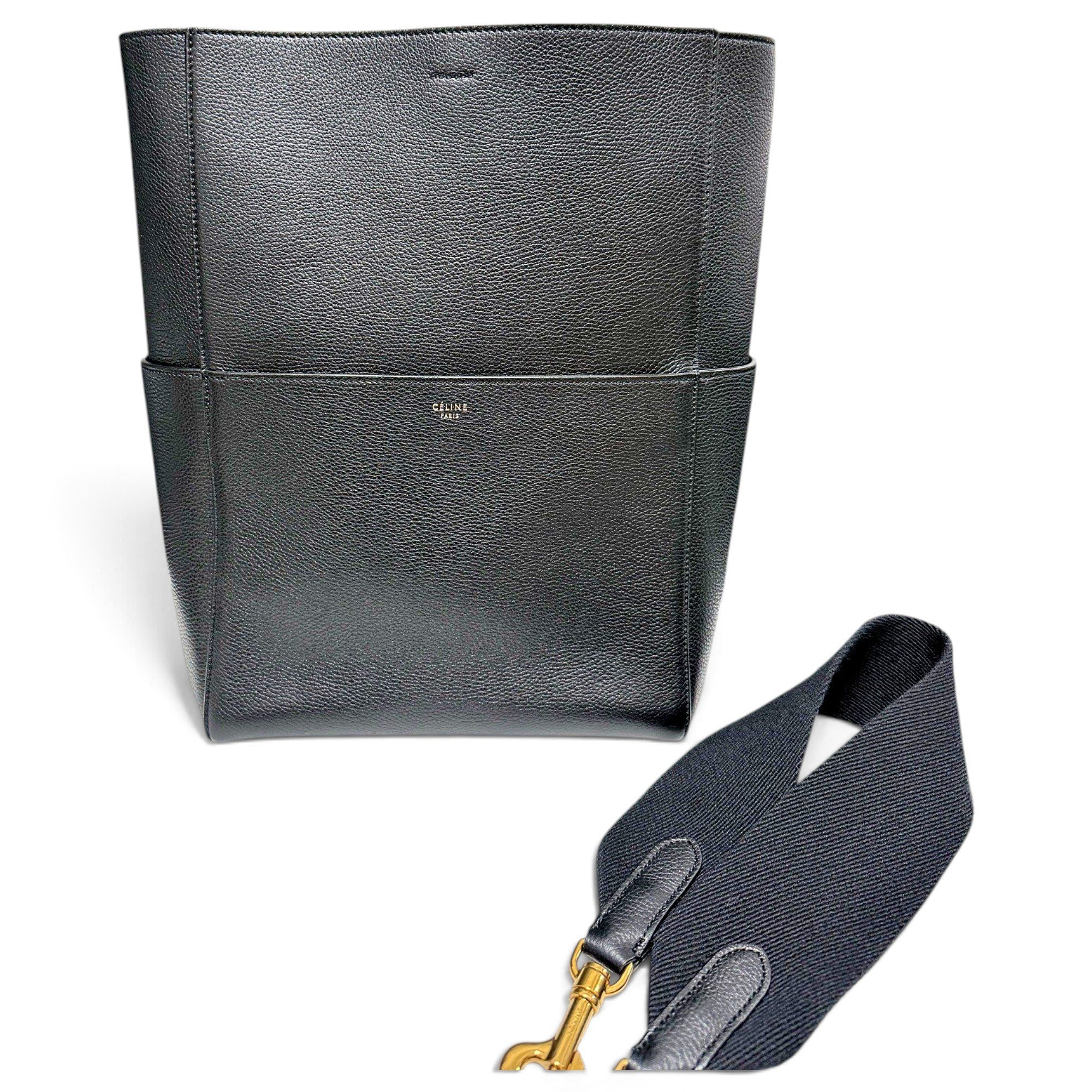 Seau Sangle leather handbag