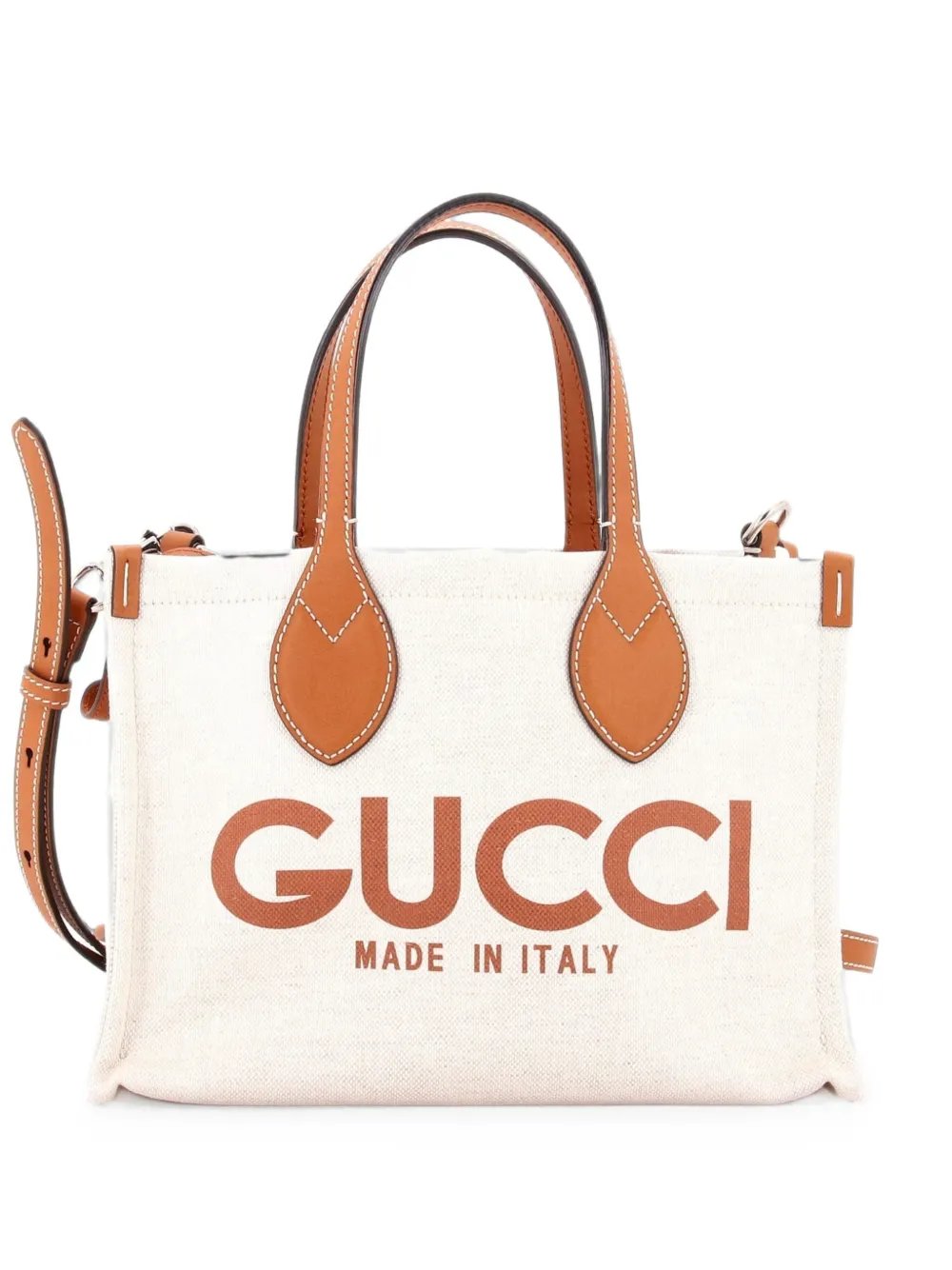 Logo Shopper Tote Printed Canvas Small shoulder bag