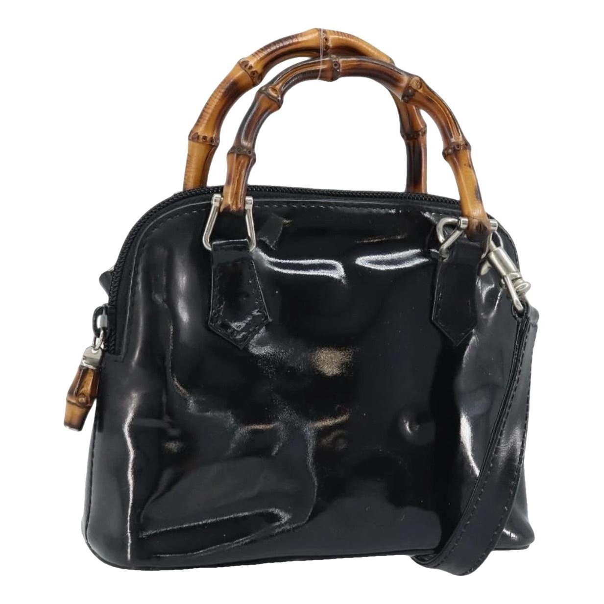 Patent leather handbag