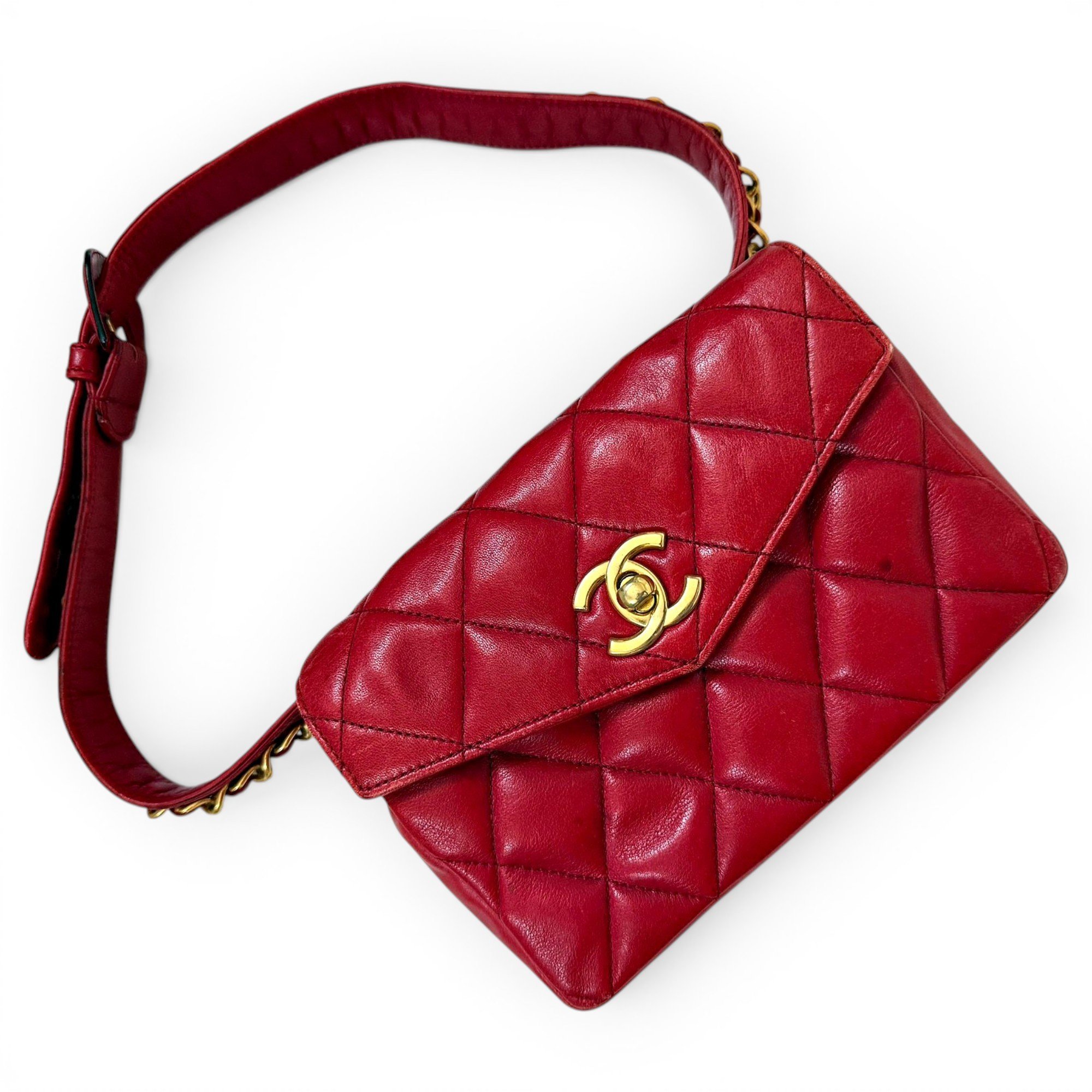 Leather clutch bag