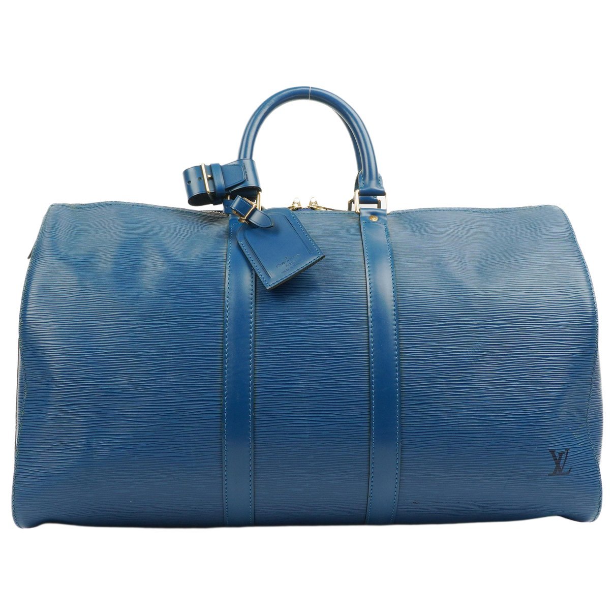 Keepall leather travel bag
