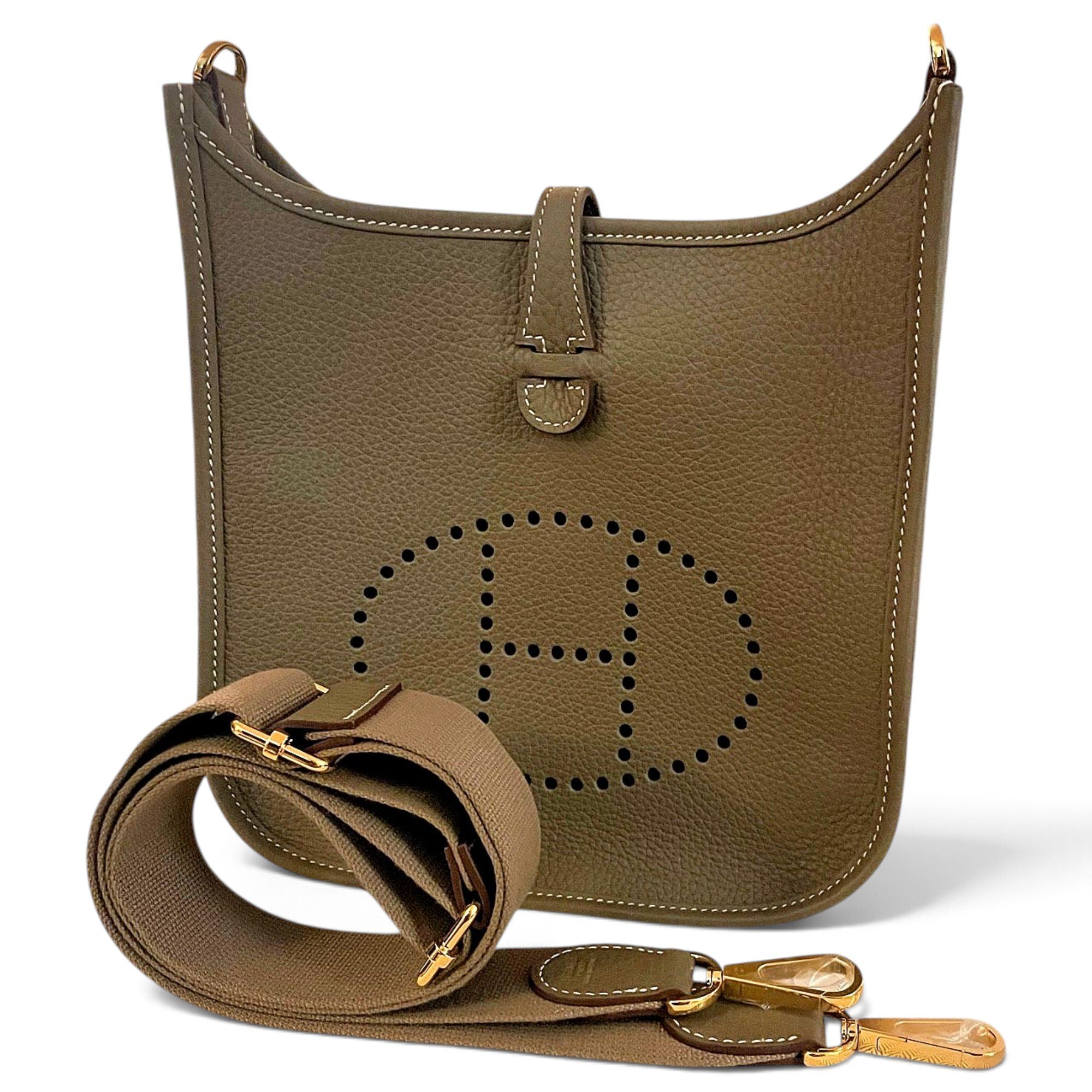 Hermes Evelyne Handbag Clemence Leather 2026