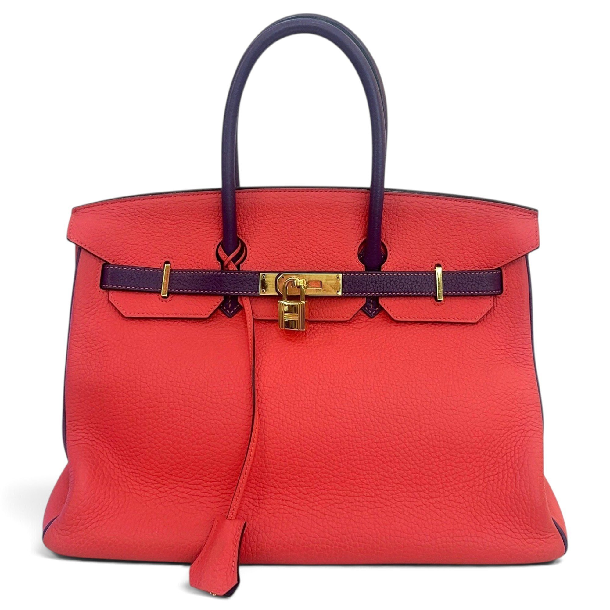 Birkin 35 leather handbag