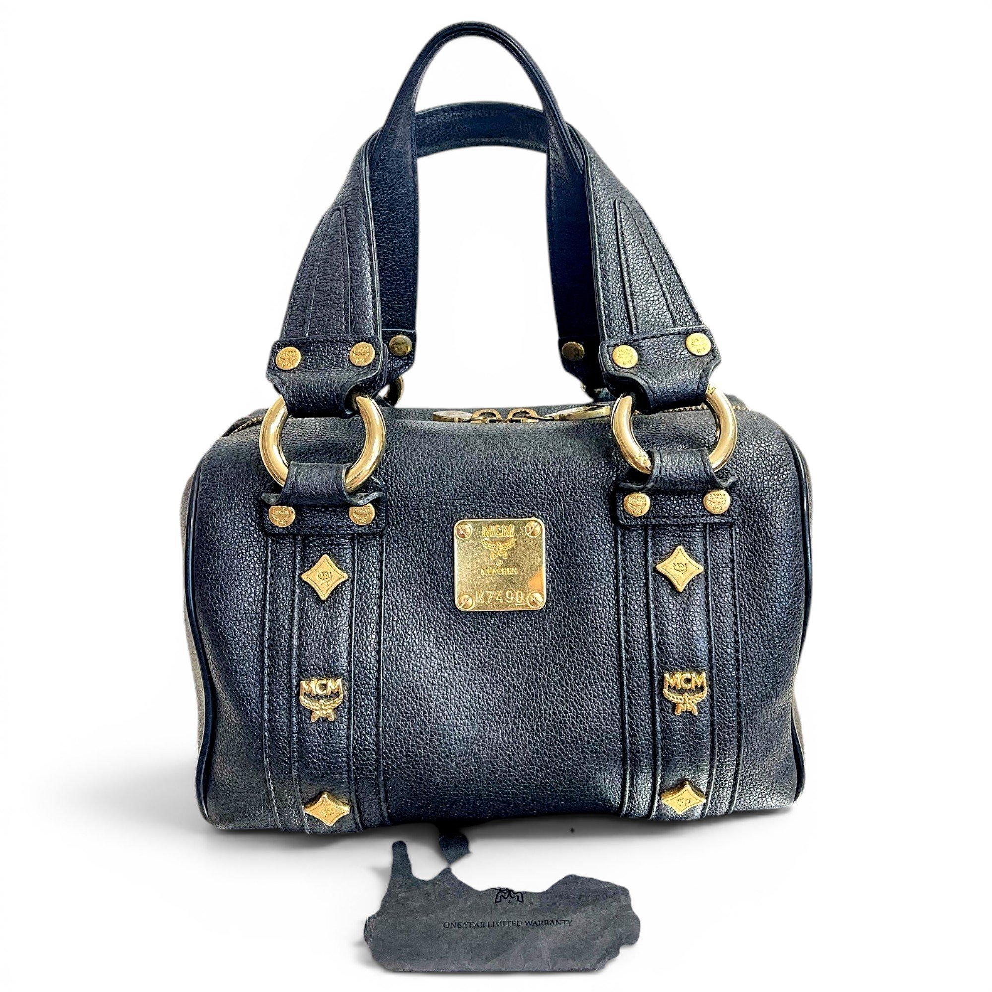 MCM Boston leather bag
