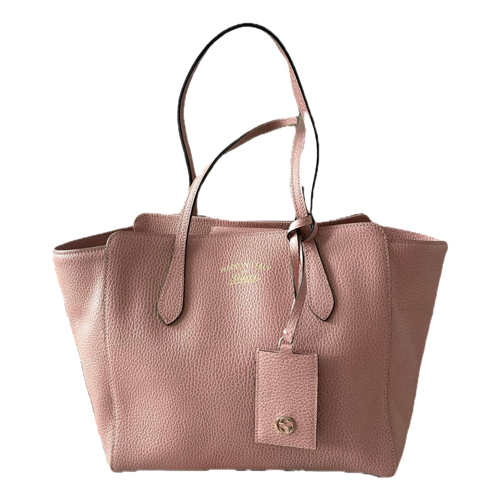 Swing leather tote