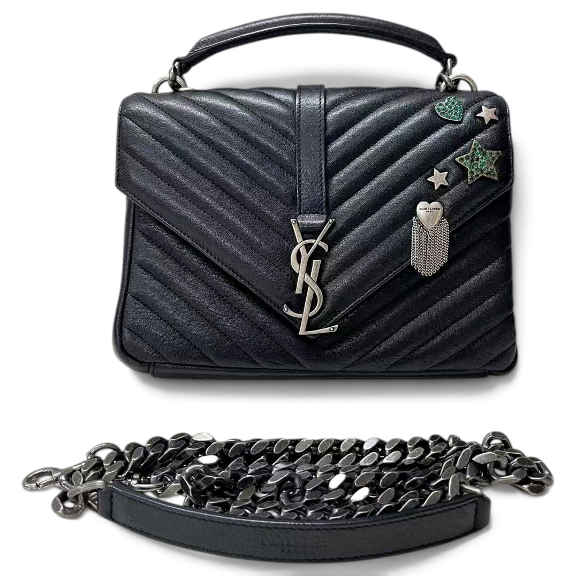 Collége monogramme leather handbag