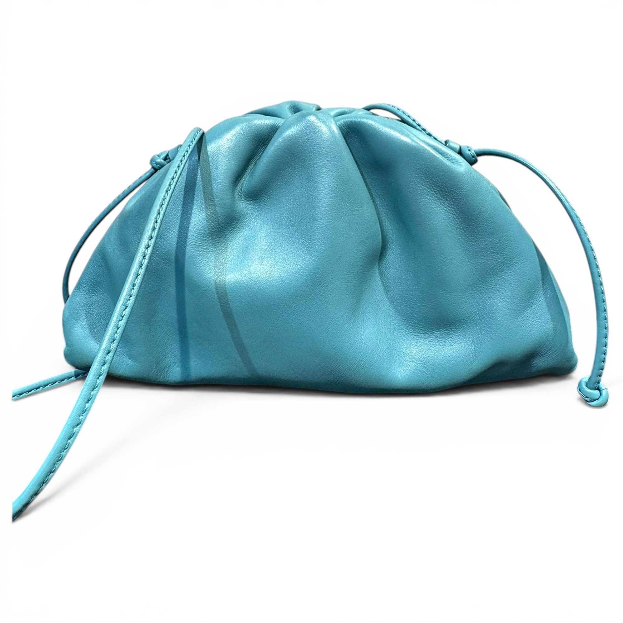Pouch leather clutch bag