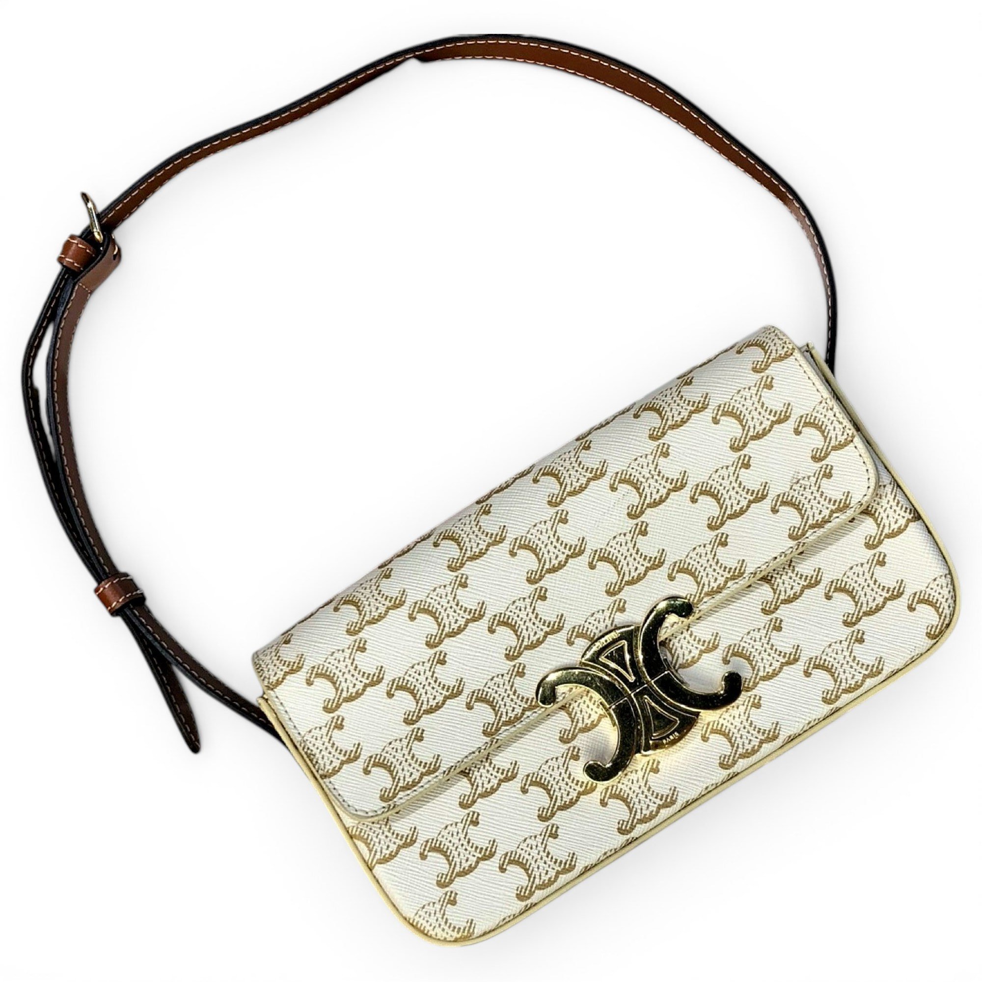 Triomphe leather handbag