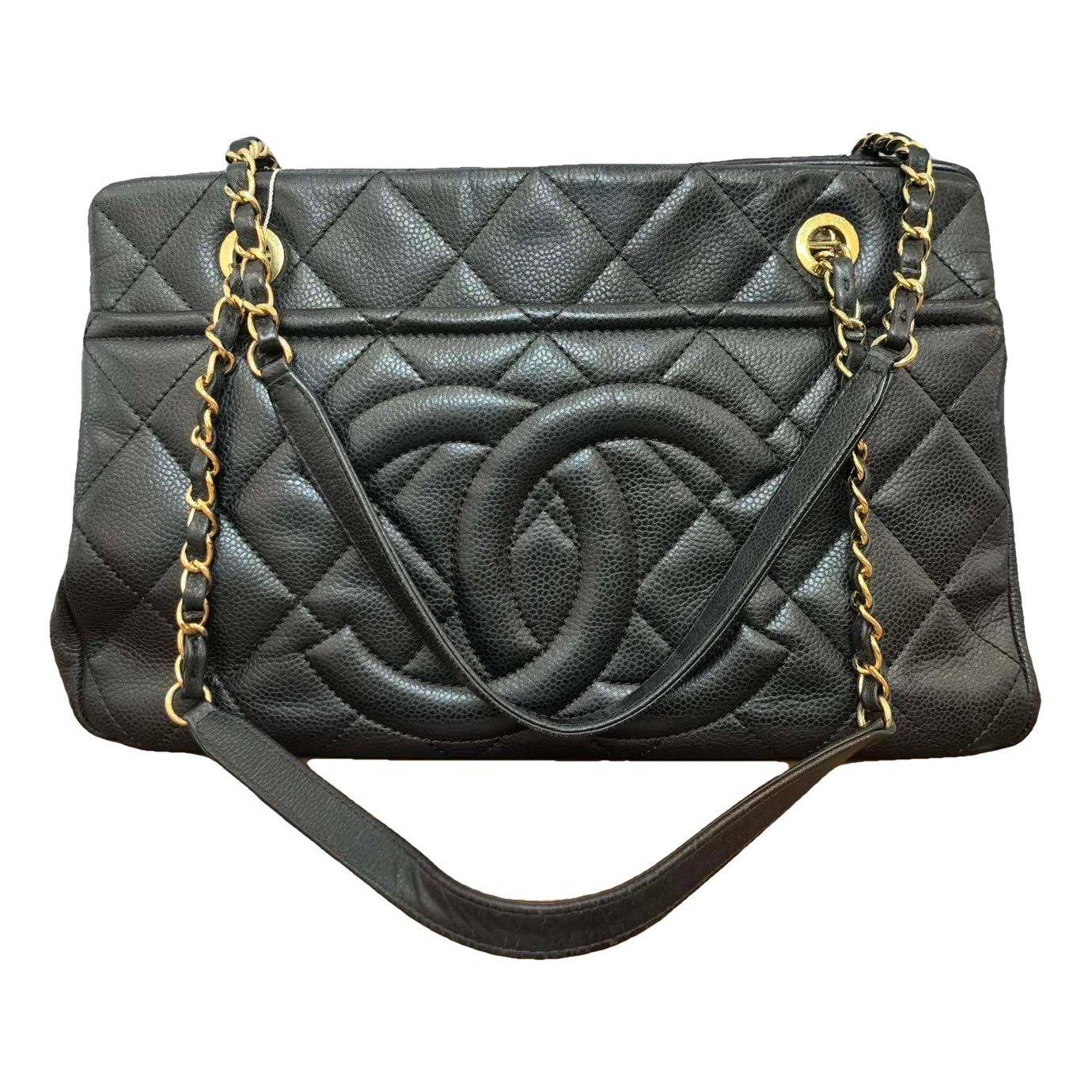 Grand shopping leather tote