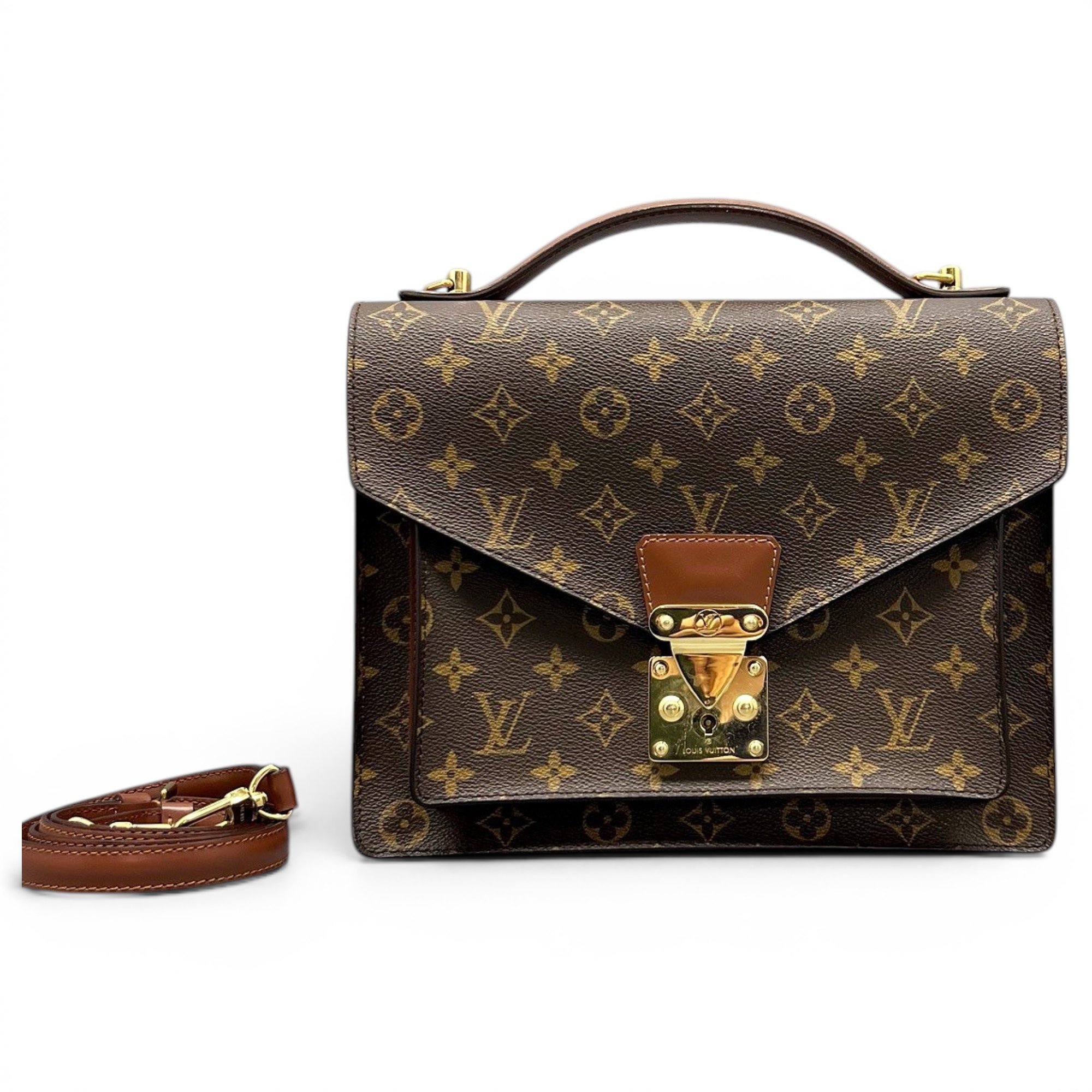 Louis Vuitton Monceau leather handbag