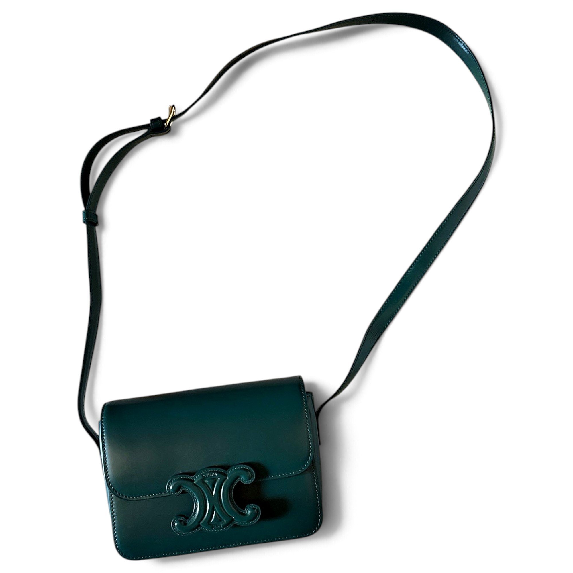 Triomphe leather crossbody bag