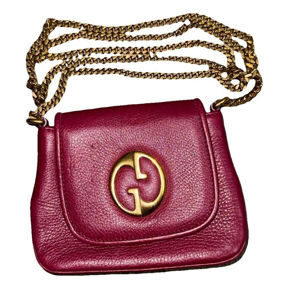 1973 leather clutch bag
