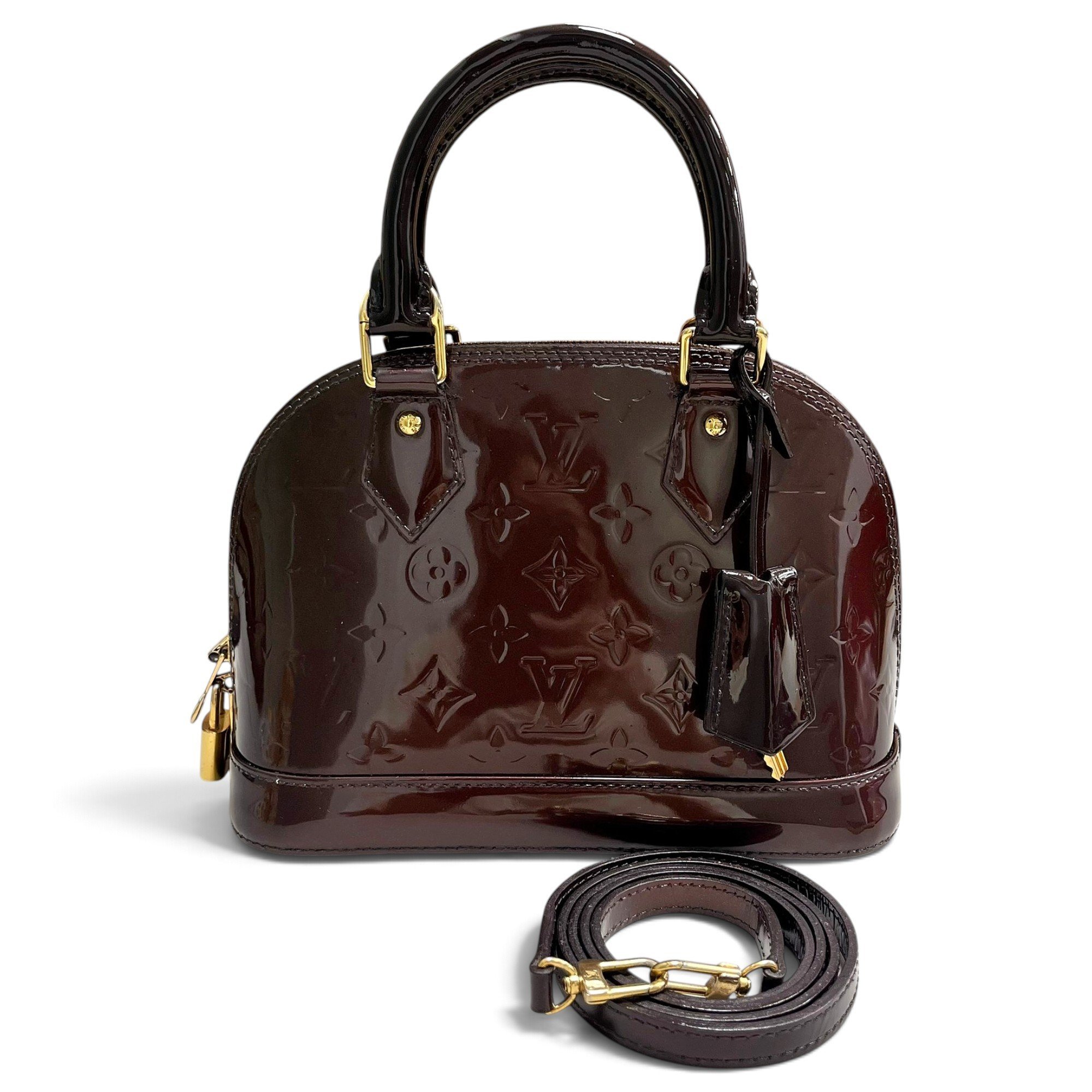Alma BB patent leather handbag