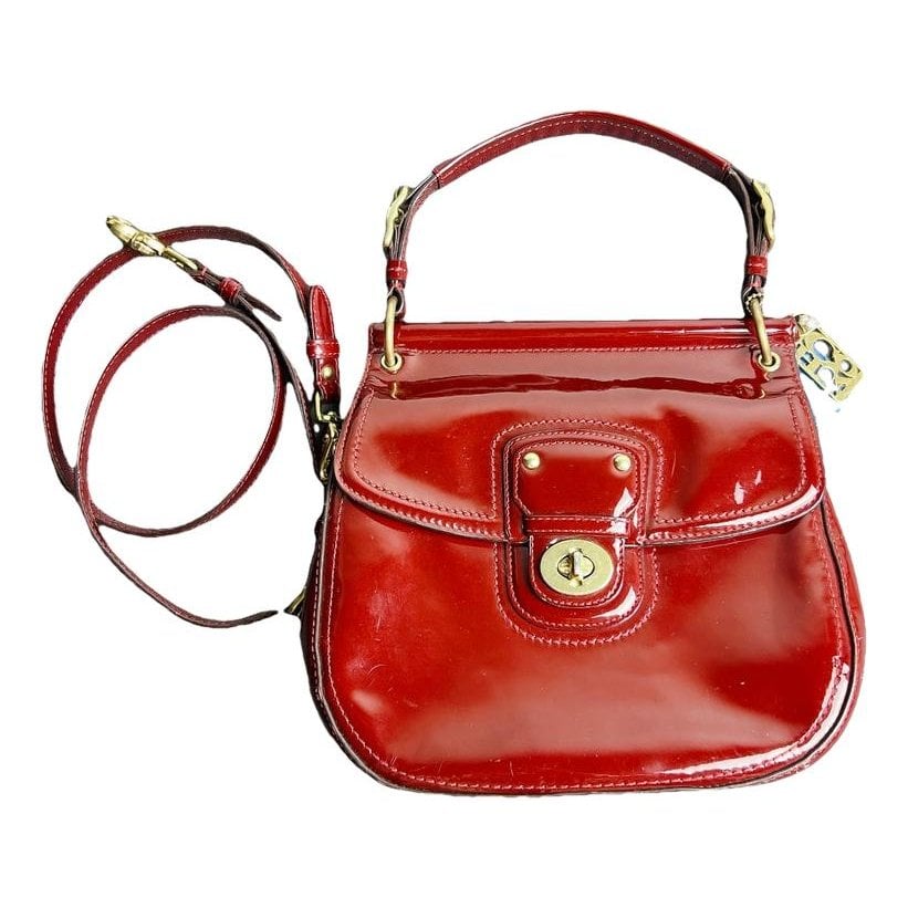Patent leather crossbody bag