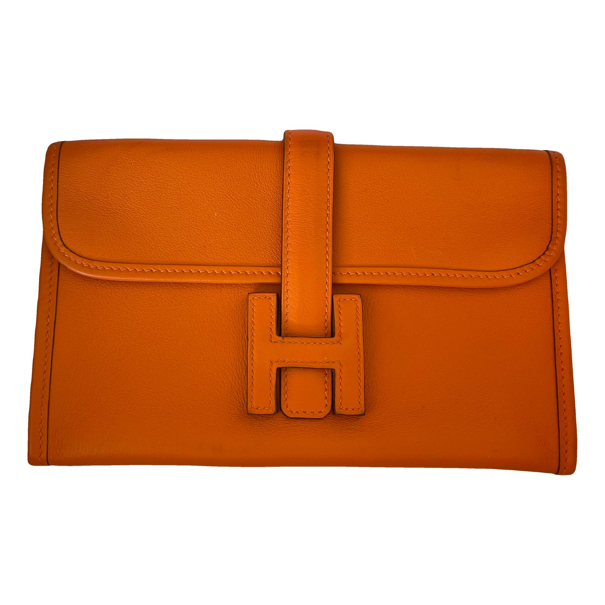 Hermes Jige Handbag Orange