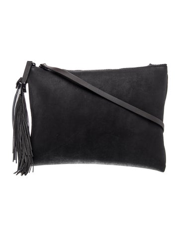 Suede Messenger Bag