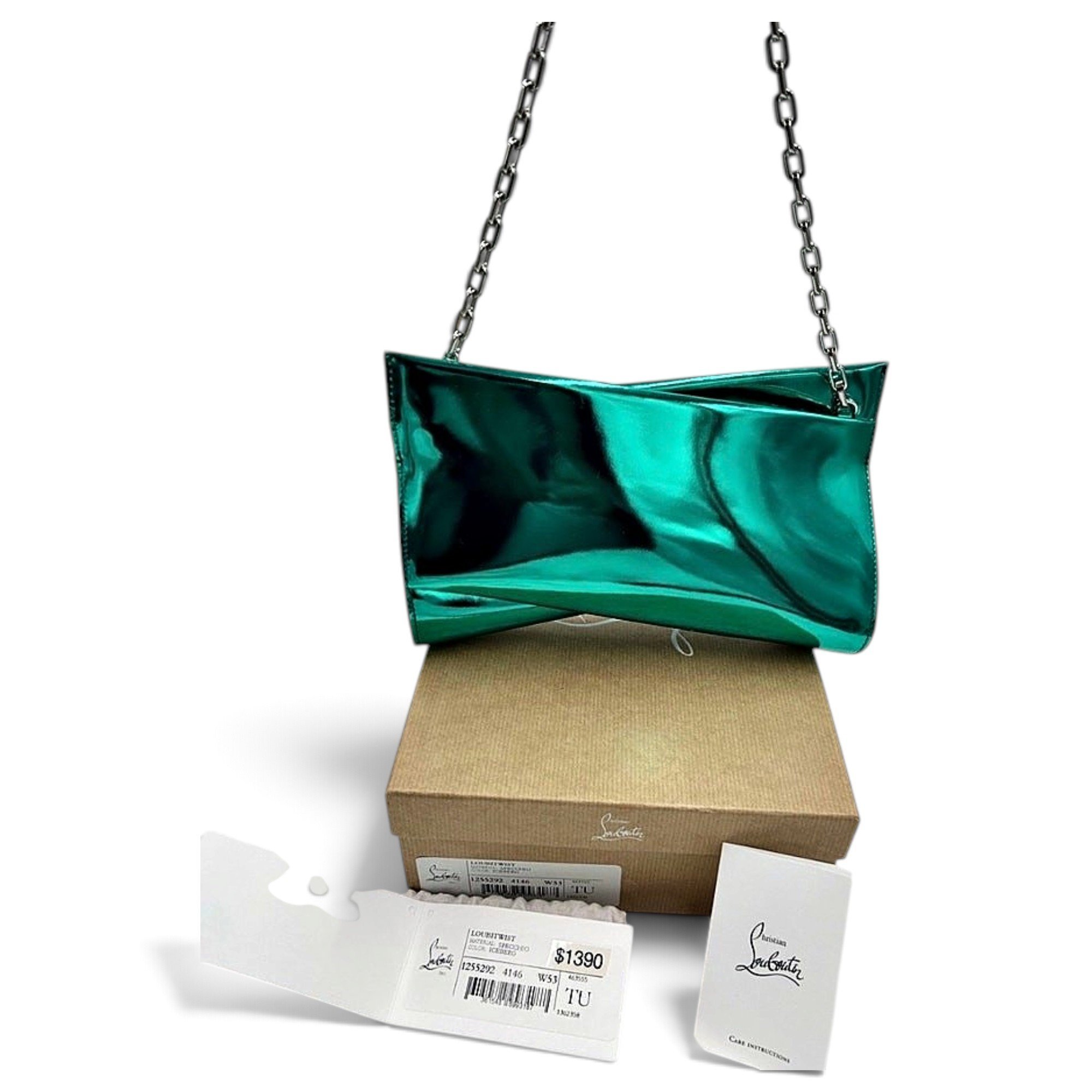 Patent leather handbag