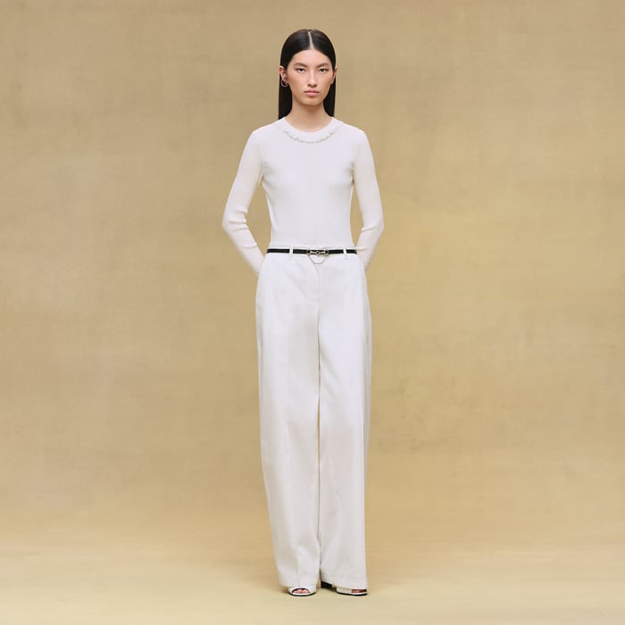 Blanc Naturel Long-sleeve Sweater