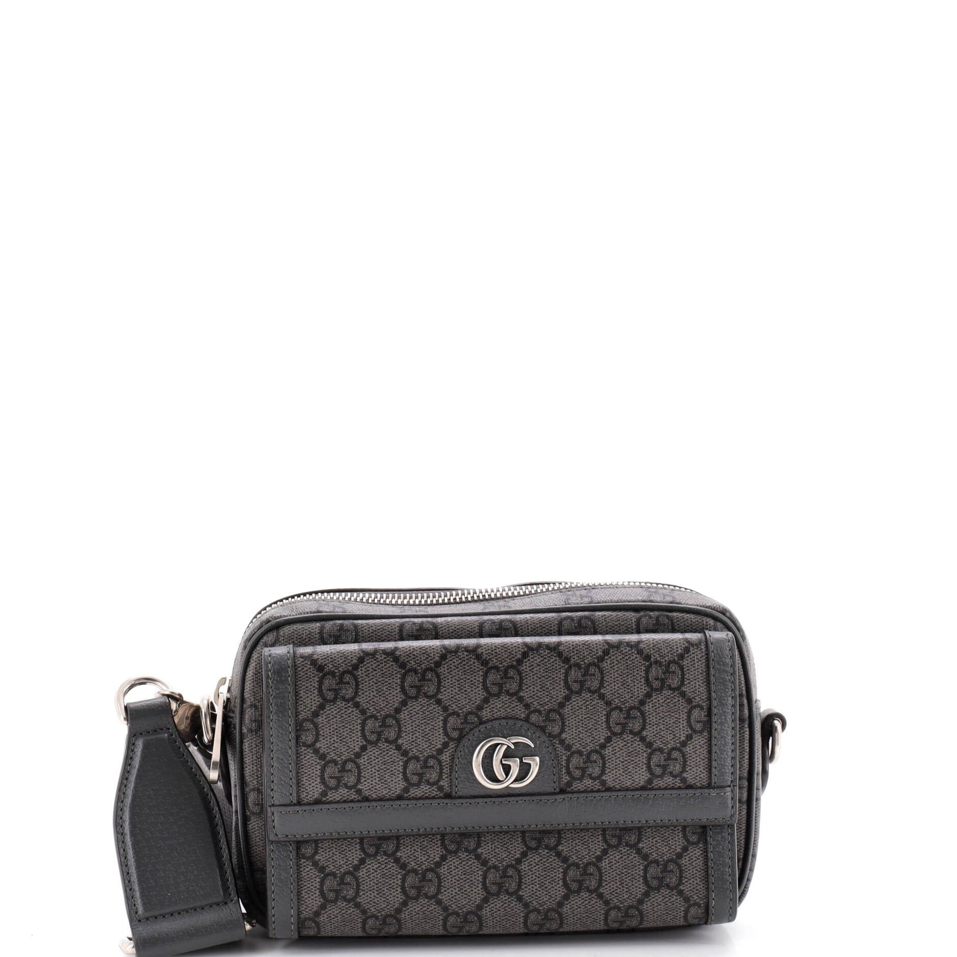 Ophidia Front Pocket Camera Bag GG Coated Canvas Mini