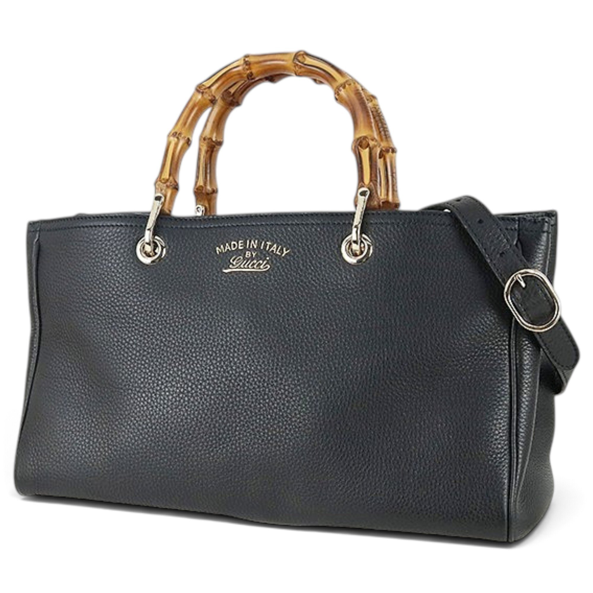 Bamboo Shopper leather tote
