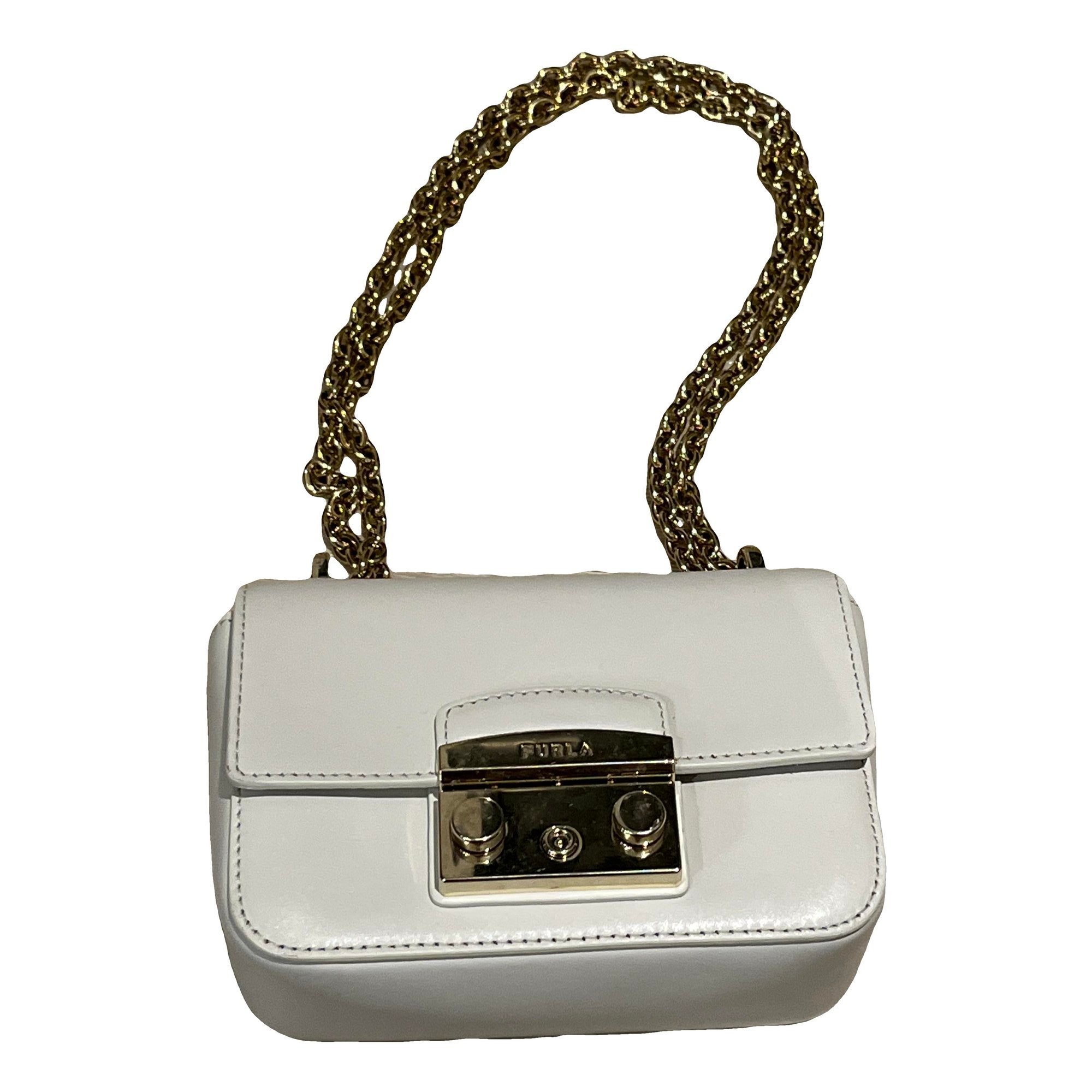 Metropolis leather clutch bag