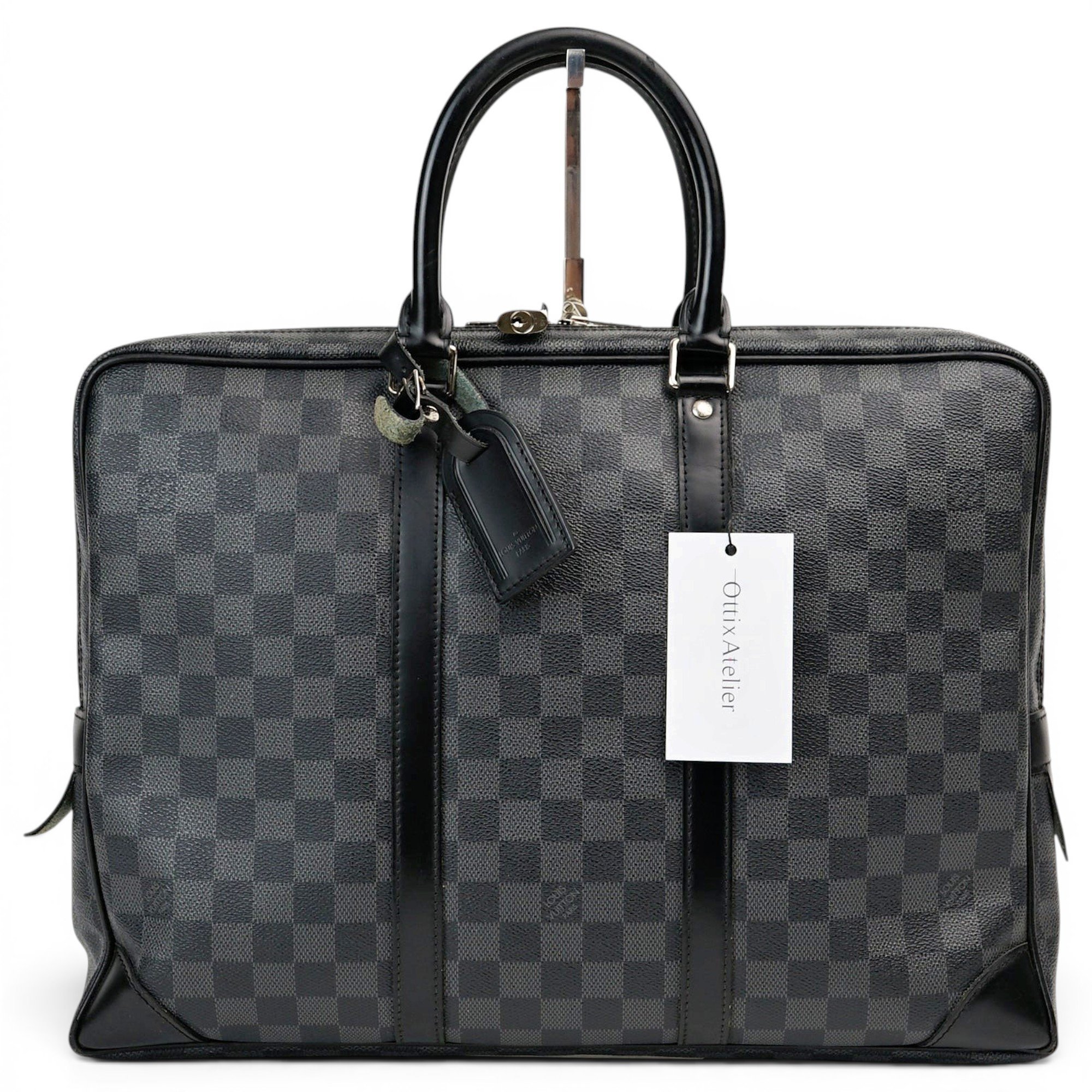 Porte Documents Voyage leather handbag