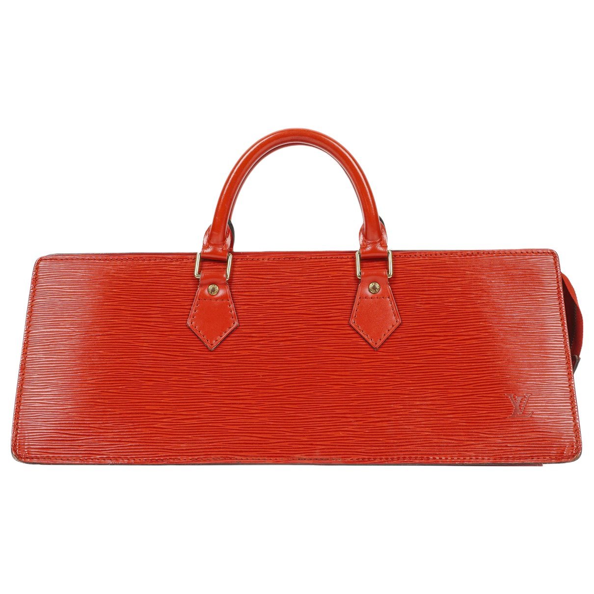 Triangle leather handbag