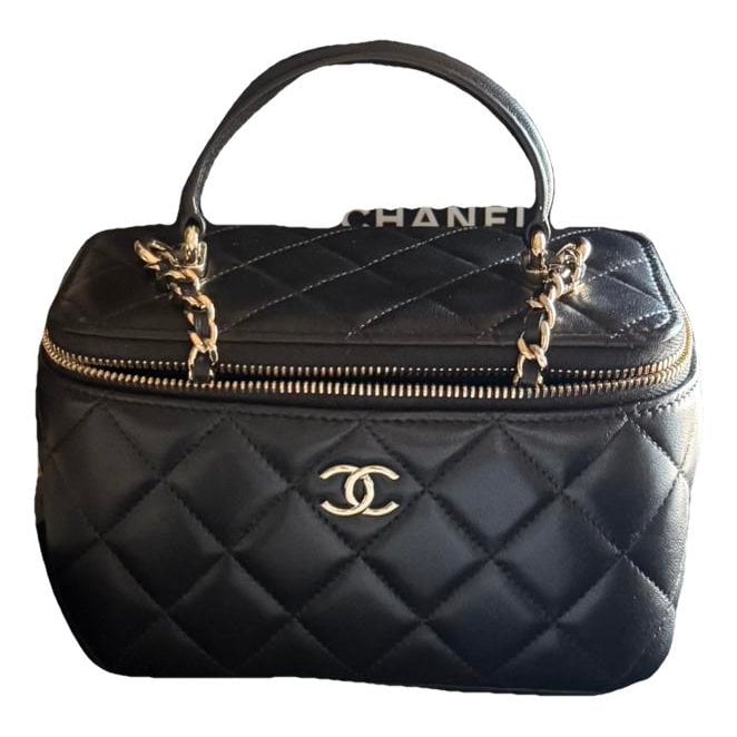 Vanity leather handbag