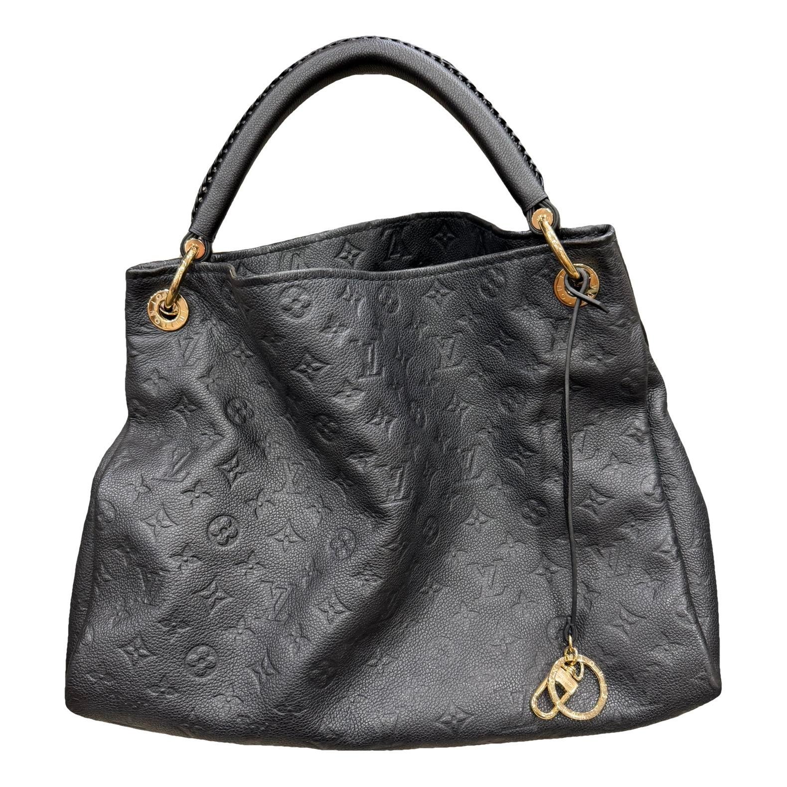 Artsy leather handbag