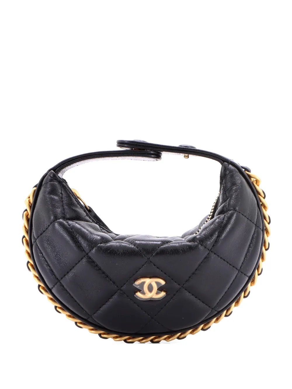Chain Around Pouch Quilted Lambskin Extra Mini hobo bag