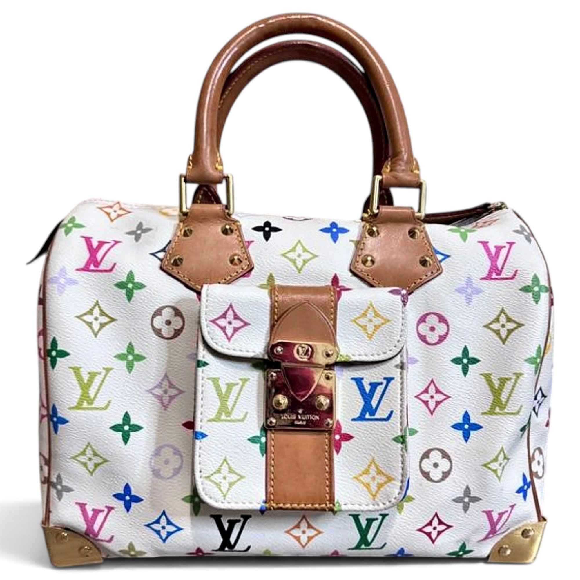 Speedy leather handbag