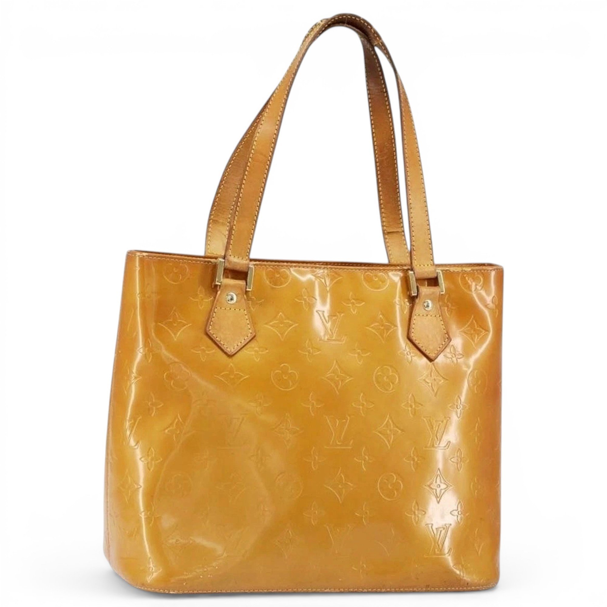 Patent leather handbag