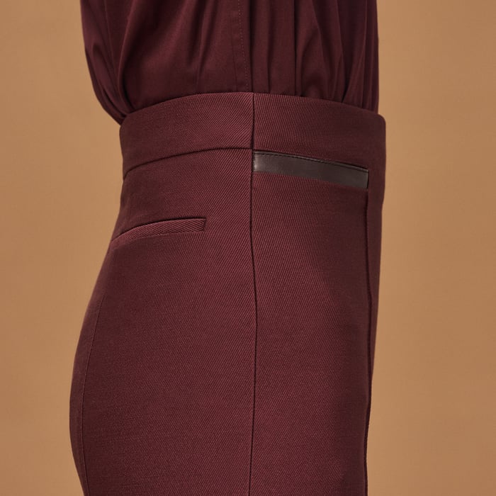 Rouge Bordeaux Cigarette Pants