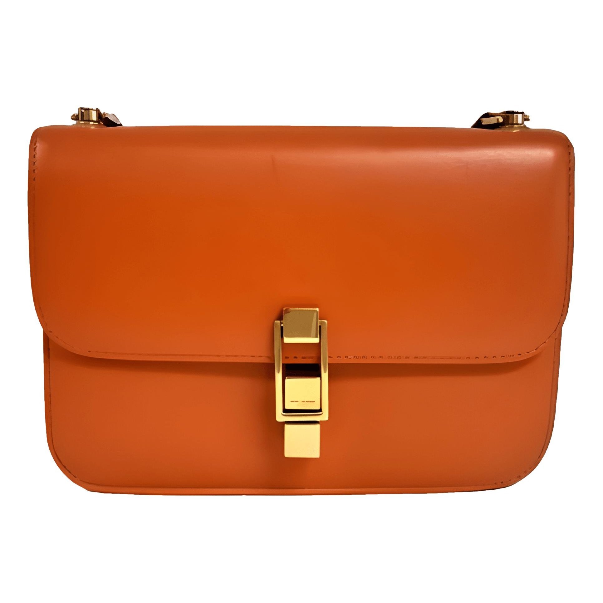 Carré leather handbag